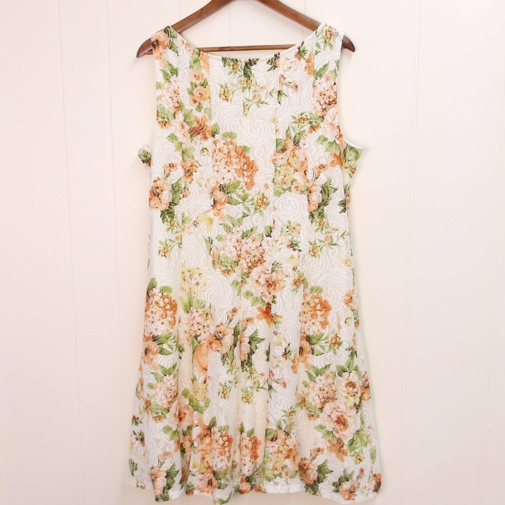 Perceptions‎ New York Women's XL Dress Floral Print Sleeveless /#8023 - Picture 2 of 5